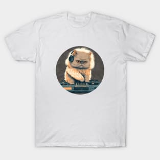 DJ Persian Cat T-Shirt